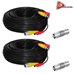 AceLevel Premium 100ft Thick BNC Extension Cables for Vivotek Systems - 2 Pack (Black) - CAB-PM100SB-VT2PK